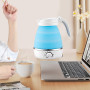 700ML Mini Electric Kettle Stainless Steel Silicone Mini Foldable Water Kettles Teapot Kitchen Appliances Boil Water Tool 600W