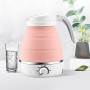 700ML Mini Electric Kettle Stainless Steel Silicone Mini Foldable Water Kettles Teapot Kitchen Appliances Boil Water Tool 600W