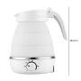 700ML Mini Electric Kettle Stainless Steel Silicone Mini Foldable Water Kettles Teapot Kitchen Appliances Boil Water Tool 600W