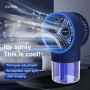 Portable Air Conditioner Cooling Fan USB Rechargeable Electric Fans Air Cooler Spray Humidifier Fan Air Circulating Fans Home