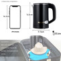 Travel Electric Kettle Tea Coffee 0.6L Mini Stainless Steel Cordless Portable  Kettle 800W For Hotel Family Trip Pot Sonifer