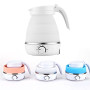 Mini Folding Kettle 600ml Silicone Hot Water Shell Intelligent Power-off Protection Travel And Home Electric Kettle 110V/220V