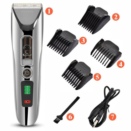 LED Display Hair Clipper Cordless Trimmer Intelligent Fine-Tuning Electric Shaver Cutting Machine Barber Shaving Home Appliance
