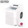 Portable Automatic electric ice Maker Household mini square shape ice making machine 15kg/24H home family small bar coffee shop