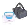 Dual Use 220V/110V 24V/12V Electric Heated Lunch Box Stainless Steel School Car Picnic Food Heating Heater Food Warmer Container