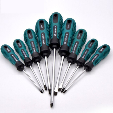 9 pcs Insulated PP Handle Hand Screwdriver Screw Driver Electrician's Repair Tool Multi Tool Hand Tools