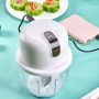 Electric Garlic Masher Portable Chopper Multi-function Meat Grinder Masher Machine Mini Garlic Vegetable Chopper USB Charging