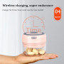 Household multifunctional wireless electric garlic beater portable baby auxiliary machine electric garlic tamper magic device