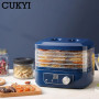 CUKYI 5 Trays Electric Fruit Dryer Automatic Dehydrator Vegetables Herb Spices Meat Snacks Drying Machine Food Processor 220V