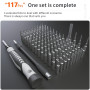 Household precision screwdriver set, high hardness CRV steel hand tools, notebook computer and telephone maintenance, 130 in 1