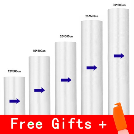 vacuum bags for food Vacuum Sealer bag Food Fresh Long Keeping 12+15+20+25+30cm*500cm Rolls/Lot bags for vacuum packer