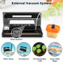 YUMYTH Food Vacuum Sealer with Transparent Window Design Sous Vide Home Vacuum Packing Machine Vacuum Bags Save Storage T294