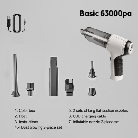95000Pa 3in1 Car Wireless Vacuum Cleaner 120W Blowable Cordless Home Appliance Vacuum Home & Car Dual Use Mini VacuumCleaner