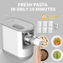 fresh pastas bread dough fully automatic electric pasta machine kneading noddle press maker machine making sheeting motor mixer