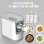 fresh pastas bread dough fully automatic electric pasta machine kneading noddle press maker machine making sheeting motor mixer
