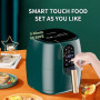 4.5L 6L Smart Electric Air Fryer Large Capacity Automatic Household Multi 360°Baking LED Touchscreen Deep Fryer Without Oil