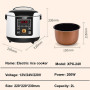 12V 24V Electric Rice Cooker Car Truck Multifunction Cooker 2L Reservation Timing Food Heating Cooking Steamer Soup Stew Pot