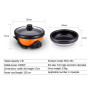 RHG-25C Electric Cooker Household Multifunctional Electric Cooker Detachable Non-stick Coating Rice Cooker Stewing Hot Pot EF