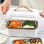 Stainless Steel Electric Rice Box Plug-in Self-heating 2/3 Layer Students Bring Rice Steaming Heating Insulation Lunch Box