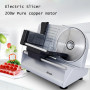 220V Electric Food Slicer Meat Food Household Desktop Meat Slicer Lamb and Beef Slicers 0-22mm Bread Ham Meat Cutting Machine