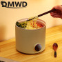 DMWD Multifunctional Electric Rice Cooker 1.6L Hotpot Soup Porridge Stew Shabu Non-stick Ceramic Pot Food Meal Steamer Heater
