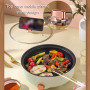 Multifunction Electric Barbecue Stove Steak Grill Non-stick Multicooker Skillet Eggs Soup Cooking Pot Hotpot Noodles Cooker EU