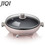 JIQI Household Electric Baking Pan Egg Roll Machine Multifunction Pancake Pizza Crepe Maker Omelette Frying Pan  Skillets