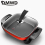 DMWD 5L Household Multifunctional Electric Cooker 220V Skillet Frying Pan Pancake Maker For Boiling/Steaming/Stewing/Braising