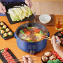 DMWD 5L Multifunctional Electric Cooker Hot pot Non-stick Multicooker 1.3KW Power Adjustable Dorm Stir-frying Pan Noodles boiler