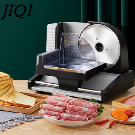 Electric Multi Slicer Meat Fruit Mutton Ham Slicing Machine Stainless Steel Blade 0-15mm Thickness Adjustable Bread Toast Cutter