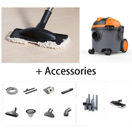 Household Vacuum Cleaners Multifuctional Dry Vacuums Ultra-Quiet Vacuum Cleaner 22KPa Power Vacuums 10L Tank Home Appliance