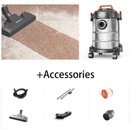 Household Vacuum Cleaners Multifuctional Wet Dry Vacuums with Blower Smart Design 19KPa Power Vacuums 12L Tank Cleaning Tools