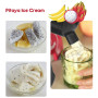 DIY Automatic Ice Cream Machines Electric Fruit Salad Making Machine Frozen Fruit Ice Cream Pressing Machine for Children