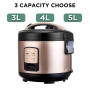 CILANDAR 2/3/4/5L Electric Rice Cooker Micro Pressure Rice Cooking Machine With Non-Stick Coating Detachable Exhaust Valve