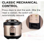 CILANDAR 2/3/4/5L Electric Rice Cooker Micro Pressure Rice Cooking Machine With Non-Stick Coating Detachable Exhaust Valve