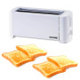 4 Slice Toaster, double groove, 1300W, fast, powerful, portable, automatic, safe, durable, cleaning, pick tray, toaster, bread t