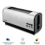 Electric Toaster Long Slot 2 Sizes for Choice, Modern, Elegant, Fast, Powerful, Dimmable, crumb tray, Easy Use and Cleaning, Def