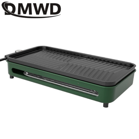 110V/220V Smokeless BBQ Electric Kebab Rotary Grill Stove Rotisserie Teppanyaki Barbecue Non-stick Frying Pan Skewer Griddle