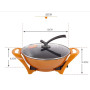 AL-605 Multi - functional cooking pot electric cooker pot double tube heating electric cooker noodles automatic temperature 5L
