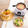 1.2L Mini Rice Cooker 2 Layers Steamer Multifunction Cooking Pot Electric Insulation Heating Cooker Food Container Lunch Box