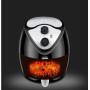 Air Fryer Double Pan 2.6L Automatic Chips Nuggets Mozzarella Fish Maker Intelligent Electric Oven  Power Off  Protection