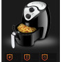 Air Fryer Double Pan 2.6L Automatic Chips Nuggets Mozzarella Fish Maker Intelligent Electric Oven  Power Off  Protection