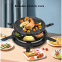 Multifunctional Double-Layer Korean Automatic Smokeless Electric Cooker Grill Electric Grill Pan Grill Barbecue Machine