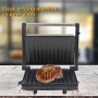 Electric Grill Steak Meat Hamburger Sandwich Maker Breakfast Machine Frying Pan Barbecue Plate EU Plug
