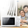 Kitchen Microwave Oven 17L Household Small Electric Oven for Hot Food Hot Dishes Kitchen Appliances 700W 220V 6-gear