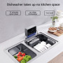 Ultrasonic Dishwasher Household Automatic Dishwasher Family Small Free-standing Installation-Free Washing Machine Sink