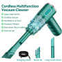 5000pa Cordless Mini Car Vacuum Cleaner Usb Rechargable Dual-use Wet Portable 120w Vacuums Dry Household & Cleaner