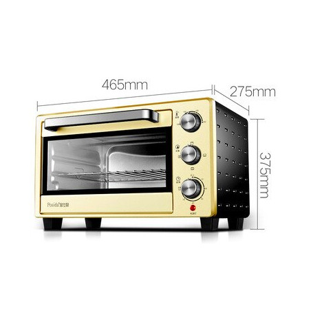 Mini Oven 12L Electric Recessed Brass Electric Oven Electric Household Appliances for Kitchen Pizza Cake Maker Home Baking 2023