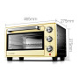 Mini Oven 12L Electric Recessed Brass Electric Oven Electric Household Appliances for Kitchen Pizza Cake Maker Home Baking 2023