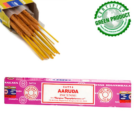 Original incense SATYA 15g Myrrh Palo Santo Namaste Meditation Karma Aaruda White White Sage Sandalwood Sandalo Champa Tree of L